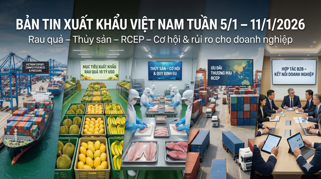 Bản Tin Xuất Khẩu Việt Nam Tuần 5/1 – 11/1/2026