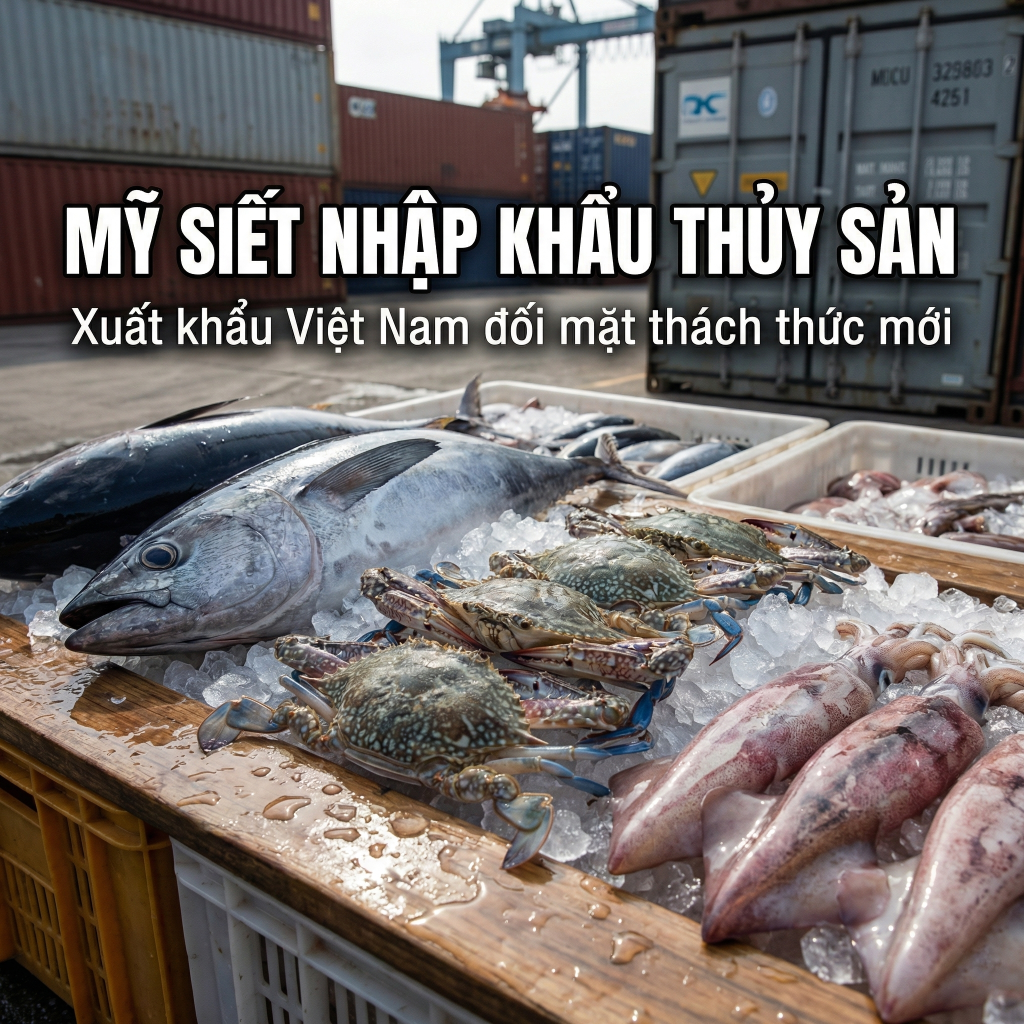 12 NHÓM THỦY SẢN BỊ ẢNH HƯỞNG THUẾ MỸ