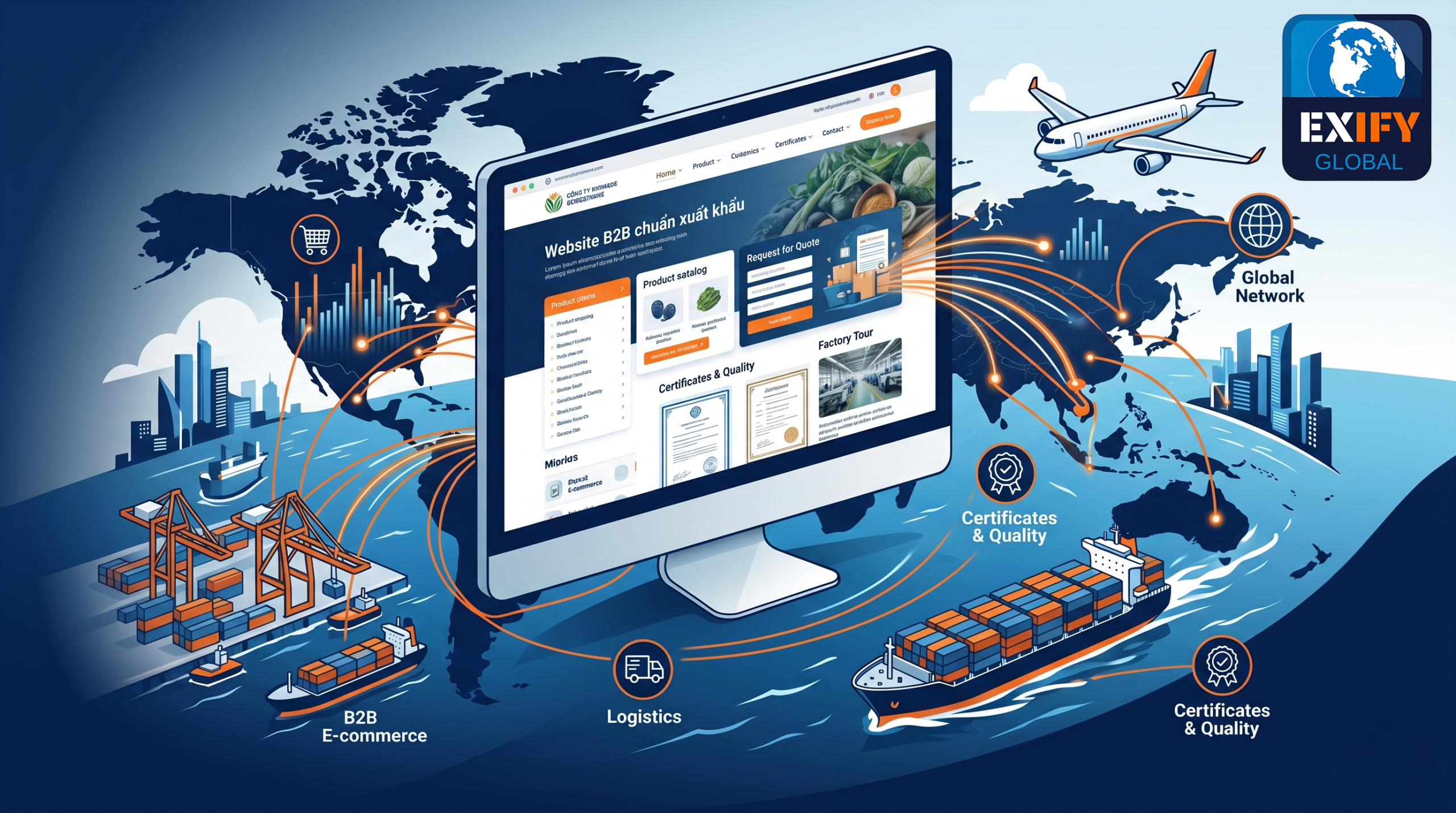 Website B2B Chuẩn Xuất Khẩu