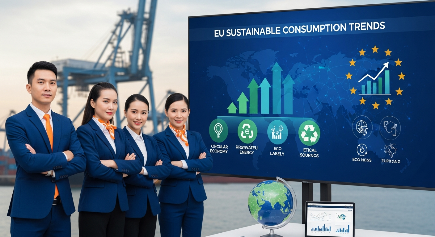 Bản tin xuất nhập khẩu tuần 4: Xu hướng tiêu dùng bền vững tại thị trường EU - Exify Global
